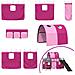 Struttura del letto loft per bambini Nero e rosa 99,5 x 190 cm - Foto miniatura 7