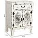 Mesita De Madera Lacado De 1 Cajón Y 2 Puertas 48x32x70h Cm - Blanco - Foto miniatura 3