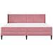 Struttura del letto con materasso Rosa 200 x 200 cm Velluto - Foto miniatura 6