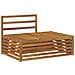 Set di divani da esterno 2 Pezzo Naturale 203,5 x 83 x 73 cm - Foto miniatura 4
