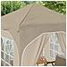 Tenda per feste a pop-up 192 x 192 x 245 cm Crema - Foto miniatura 4