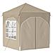 Tenda per feste a pop-up 192 x 192 x 245 cm Crema - Foto miniatura 5