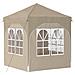Tenda per feste a pop-up 192 x 192 x 245 cm Crema - Foto miniatura 9