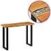 Tavolo consolle Marrone 100 x 35 x 75 cm Legno di teak solido - Foto miniatura 3