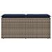 Panca da Giardino con Cuscino Grigio 110x40x44 cm in Polyrattan - Foto miniatura 4