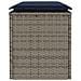 Panca da Giardino con Cuscino Grigio 110x40x44 cm in Polyrattan - Foto miniatura 5