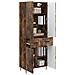 Set di armadi 2 pcs Rovere Fumo 66 x 34,5 x 89,5 cm - Foto miniatura 2