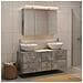 Set di mobili per il bagno 4 pcs Grigio Cemento - Foto miniatura 2