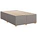 Letto box spring con materasso Tortora 120 x 190 cm Tessuto - Foto miniatura 6