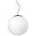 Lampadario a sfera satinato bianco Cm D 35xH 100 Lampada 1xE27 da 60W - Foto miniatura 2
