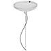 Lampadario a sfera satinato bianco Cm D 35xH 100 Lampada 1xE27 da 60W - Foto miniatura 3