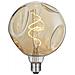 Lampadina Maxi Globo Bumped, Decorativa, Con Filamento A Spirale, Oro In Vetro, 14 X 14 X 18,5 Cm, 1 X E27, 5w, 250lm, 2000k, 240v - Foto miniatura 5