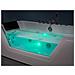 Moderna Vasca Idormassaggio Bianca Con Led 160 Cm Samana - Foto miniatura 4