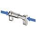 W + M Easyblind, Cilindro Cieco Profilato Universale Regolabile E Ignifugo, Spessore Della Porta Compatibile: 50 - 76 Mm O 77 - 132 Mm, Dotato Di Meccanismo A Incastro, Colore: Nichelato O Nero - Foto miniatura 2