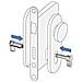 W + M Easyblind, Cilindro Cieco Profilato Universale Regolabile E Ignifugo, Spessore Della Porta Compatibile: 50 - 76 Mm O 77 - 132 Mm, Dotato Di Meccanismo A Incastro, Colore: Nichelato O Nero - Foto miniatura 3