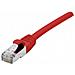 Patch Cord Rj45 Cat. 6a S / ftp Lszh Snagless Red- 0.30 M Full Copper - Foto miniatura 1