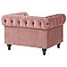 Poltrona In Velluto Rosa Chesterfield - Foto miniatura 6