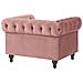 Poltrona In Velluto Rosa Chesterfield - Foto miniatura 13