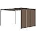 Gazebo Da Giardino Con Tenda Laterale 4x3x2,25 M Talpa - Foto miniatura 5