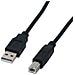 USB 2.0 A / B 2m, USB A, USB B, Maschio / maschio, Dritto, Dritto, Nero - Foto miniatura 1