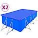 Coperture Per Piscina 2 Pz Pe Rettangolari 90 G / mq 540x270 Cm - Foto miniatura 1