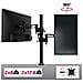 Dm35v2x2 Doppio Supporto Verticale 2 Monitor Da Scrivania Con Morsetto - Lunghezza Staffa 80cm - Altezza Regolabile E Orientabile - Compatibilità Universale Con Schermi Tv Monitor Con Vesa 100*100 - 1 Braccio Estensore - Foto miniatura 5