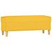 Panca Giallo Chiaro 100x35x41 Cm In Tessuto - Foto miniatura 2