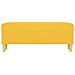 Panca Giallo Chiaro 100x35x41 Cm In Tessuto - Foto miniatura 3