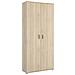 Armadio Multiuso Forcola, Mobile Multifunzione Portascope, Guardaroba A 2 Ante, 78x35h190 Cm, Rovere - Foto miniatura 2