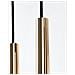 Lampada A Sospensione Pastelo 3p Oro Lucido Sl. 1197 - Moderno Lampade A Sospensione Splendore Dorato 90x20x20 Cm - Foto miniatura 4
