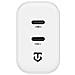 Caricabatterie Da Casa Originale Xy40w Dual Plus 2x Usb-c Fino A 40w White Smartphone - Foto miniatura 3