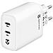 Caricabatterie Da Casa Originale Xy40w Dual Plus 2x Usb-c Fino A 40w White Smartphone - Foto miniatura 1