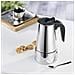 00111230 caffettiera manuale Moka 0,25 L Nero, Argento - Foto miniatura 4