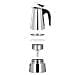 00111230 caffettiera manuale Moka 0,25 L Nero, Argento - Foto miniatura 7