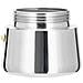 00111230 caffettiera manuale Moka 0,25 L Nero, Argento - Foto miniatura 8