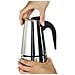 00111230 caffettiera manuale Moka 0,25 L Nero, Argento - Foto miniatura 9