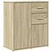Credenza Rovere Sonoma 60x31x70 Cm In Legno Multistrato - Foto miniatura 2