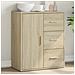 Credenza Rovere Sonoma 60x31x70 Cm In Legno Multistrato - Foto miniatura 1
