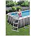 Piscina Con Struttura Rettangolare Rattan 4.04m X 2.01m X 1.00m Power Steel Bestway 56721 - Foto miniatura 2