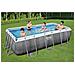 Piscina Con Struttura Rettangolare Rattan 4.04m X 2.01m X 1.00m Power Steel Bestway 56721 - Foto miniatura 3