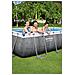 Piscina Con Struttura Rettangolare Rattan 4.04m X 2.01m X 1.00m Power Steel Bestway 56721 - Foto miniatura 4