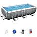 Piscina Con Struttura Rettangolare Rattan 4.04m X 2.01m X 1.00m Power Steel Bestway 56721 - Foto miniatura 8