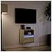 Mobile Tv A Parete Con Luci Led Rovere Sonoma 41x31x45 Cm - Foto miniatura 3