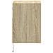 Mobile Tv A Parete Con Luci Led Rovere Sonoma 41x31x45 Cm - Foto miniatura 4
