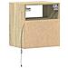Mobile Tv A Parete Con Luci Led Rovere Sonoma 41x31x45 Cm - Foto miniatura 5