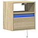 Mobile Tv A Parete Con Luci Led Rovere Sonoma 41x31x45 Cm - Foto miniatura 7
