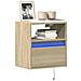 Mobile Tv A Parete Con Luci Led Rovere Sonoma 41x31x45 Cm - Foto miniatura 9