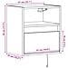 Mobile Tv A Parete Con Luci Led Rovere Sonoma 41x31x45 Cm - Foto miniatura 10