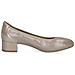 Taupe Metallic Elegant Closed Formal Scarpe Eleganti Pelle Scarpe Donna Metallici Eu 36, 9-22501-42-341 - Foto miniatura 3