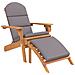 Sedia Adirondack Giardino con Poggiapiedi Legno Massello Acacia - Foto miniatura 1